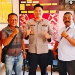 Kapolsek Minas Sambut Hangat Kunjungan Dengan Sejumlah Awak Media