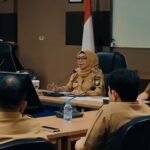 Hari Pertama Masuk Kantor, Misharti Pimpin Rapat Bersama OPD dan Camat se Kabupaten Kampar