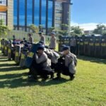 Sat Brimob Polda Riau Gelar Latihan Gabungan Jelang May Day