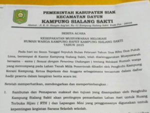 Kampung Sialang Sakti di Dayun Akan Bangun RTH Tahun ini