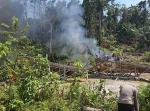 Polres Inhu Gelar Razia Tambang Emas Ilegal
