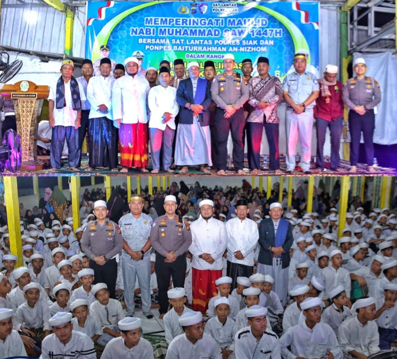 Penuh Khidmat, Satlantas Polres Siak Gelar Maulid Nabi