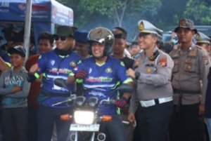 Sat Lantas Polres Siak Gelar Latihan Bersama Drag Bike