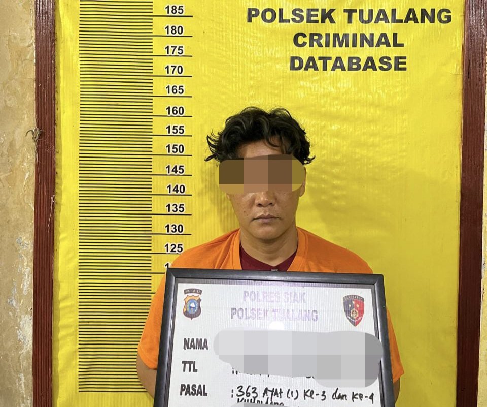 Polsek Tualang Amankan Pelaku Pencurian Kabel di PT IKPP