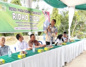 Reses di Minas, Ridho Rizqi Maksimalkan Program Dapat Berjalan