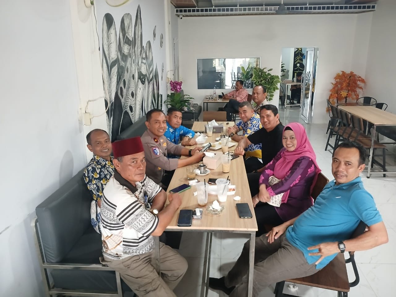 Perkuat Sinergitas Jaga Kamtibmas, Kapolsek Duduk Bersama Camat, Lurah dan Penghulu